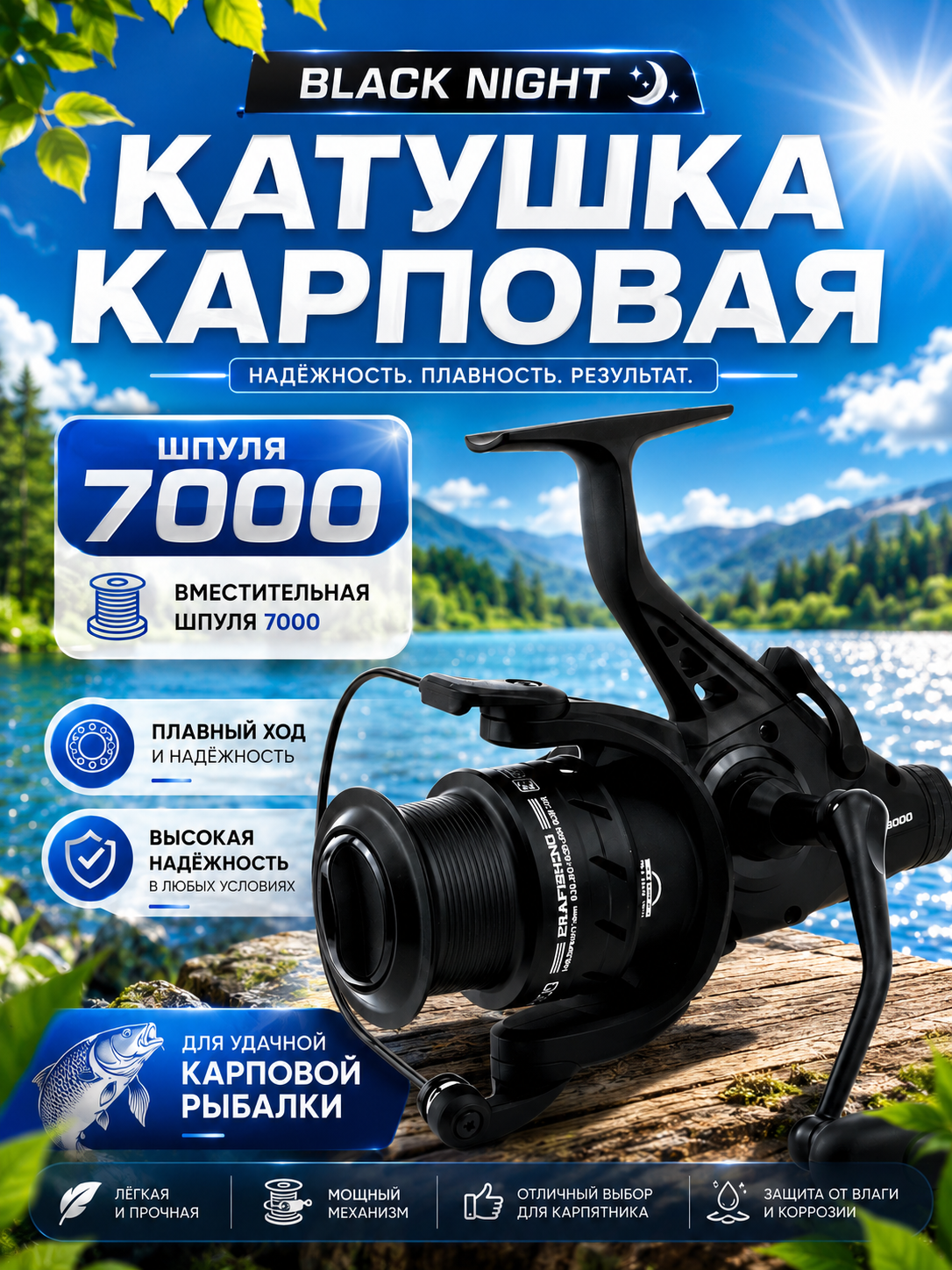 Катушка для рыбалки карповая
