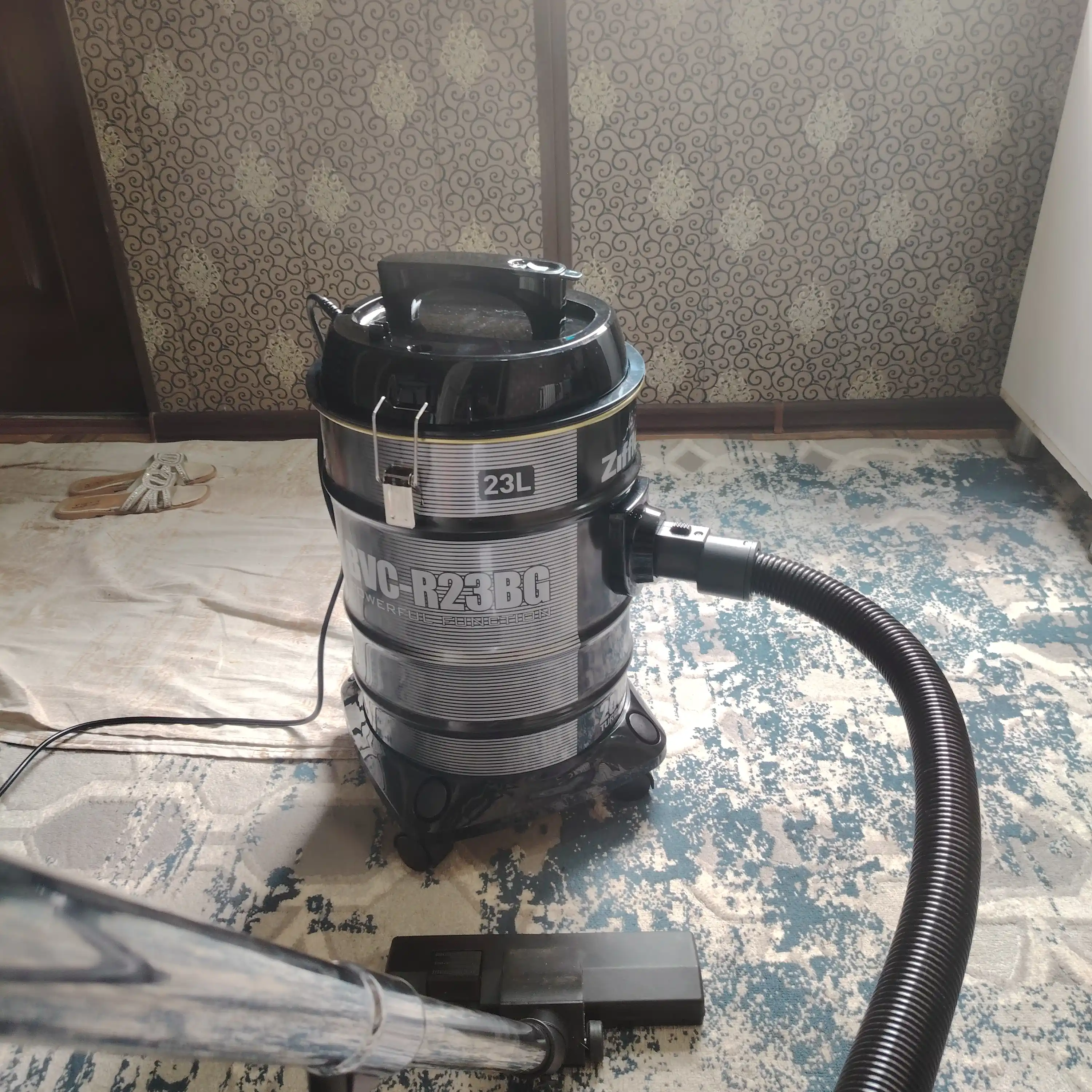 Пылесос Ziffler BVC-R23BG, 2000 Вт, 23 л, 24 кПа, для сухой уборки