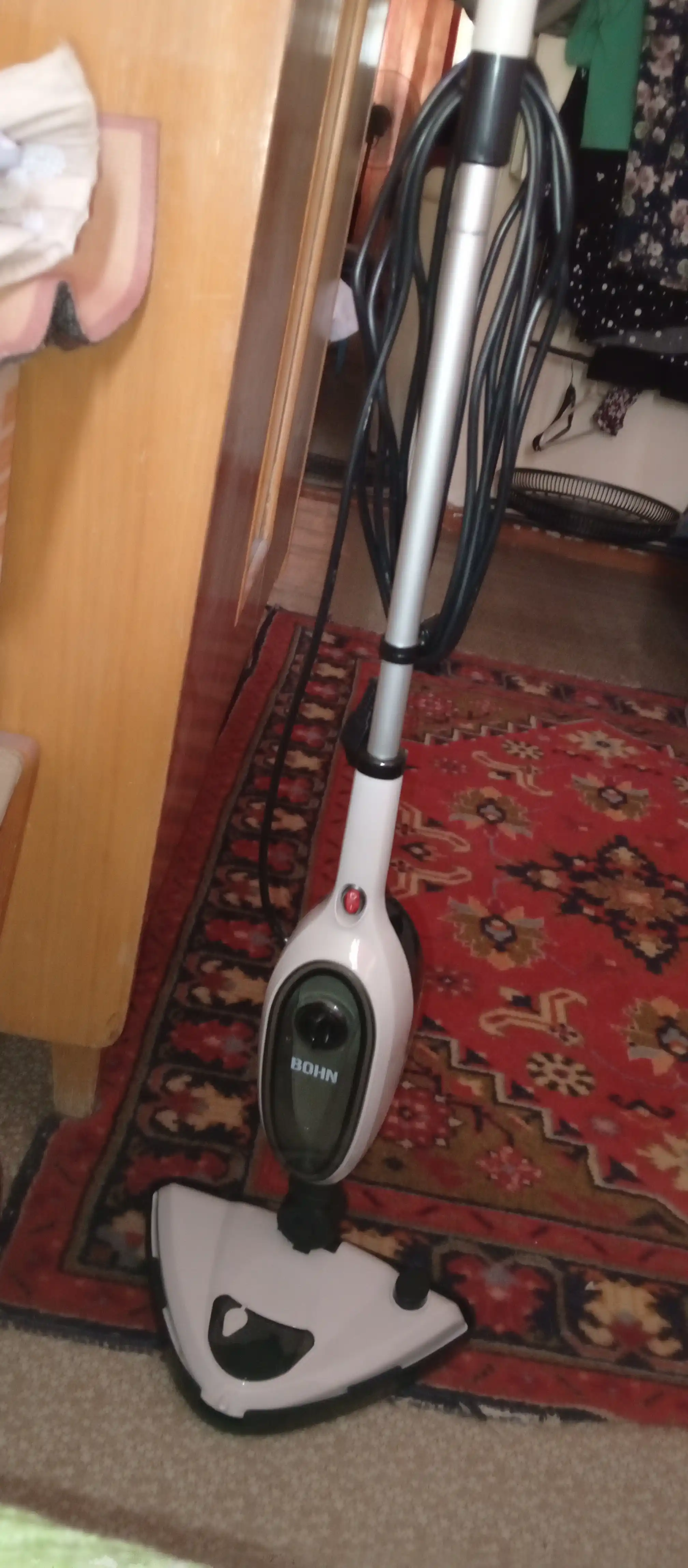 BOHN Multifunction bug‘li shvabra, 8 ta aksessuar, 15 soniya qizish, 280 ml, 4.8 m kabel