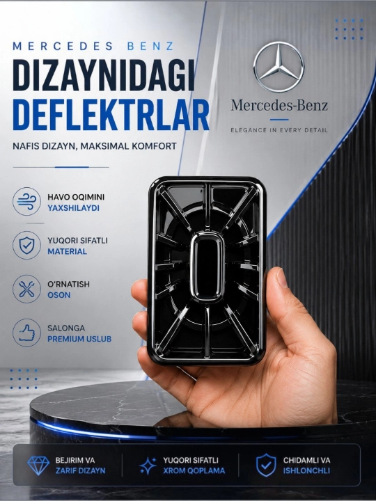 Damas Labo havo deflektori, salon ventilyatsiya panjarasi, havo yo'naltirgich, ABS plastik - 