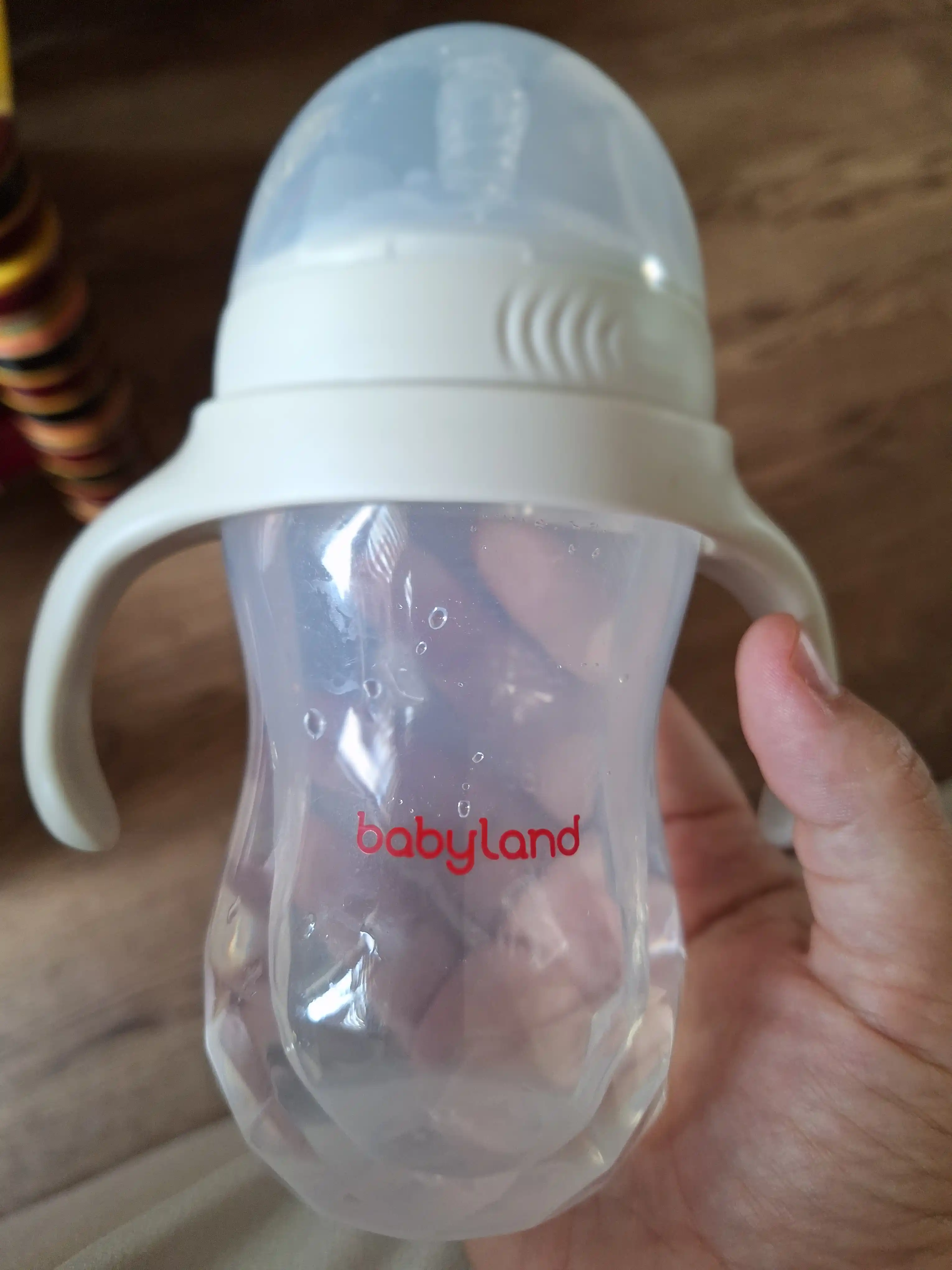 BabyLand tabiiy silikonli butilka, chaqaloqlarni ovqatlantirish uchun, 125, 260 ml hajmli