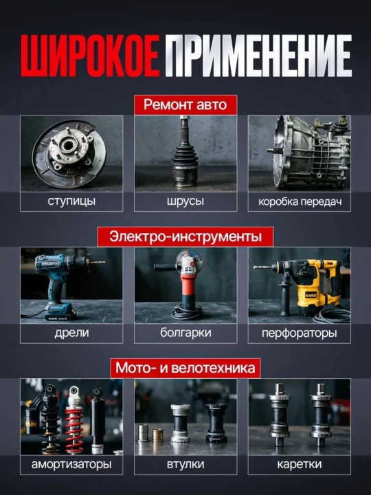 Universal Stopor Halqa Omburi 2-in-1 — Ichki va Tashqi Halqalar uchun, 150 mm