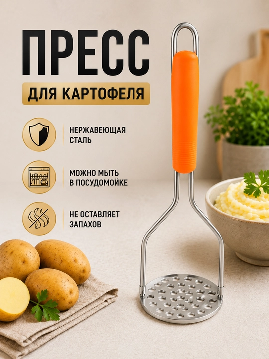 Толкушка для пюре из нержавеющей стали - 