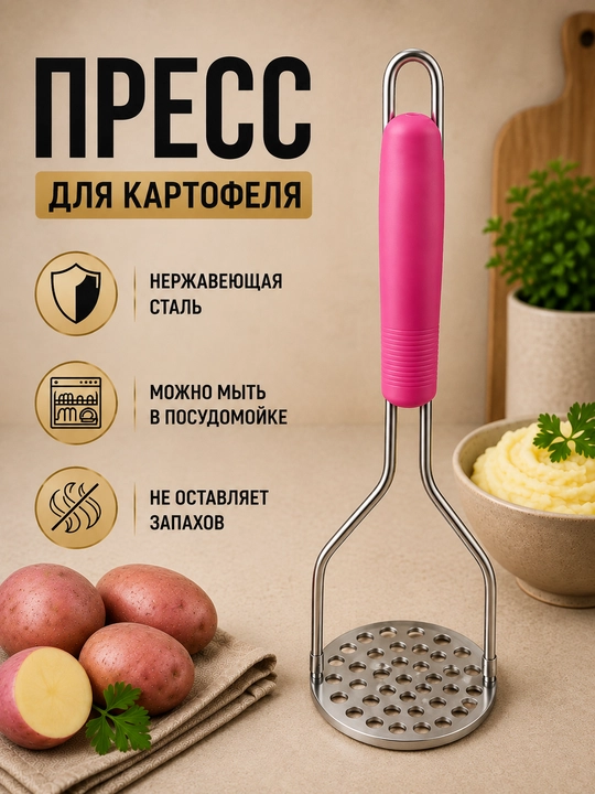 Толкушка для пюре из нержавеющей стали - 