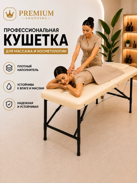 Кушетка, массажная, косметологический стол