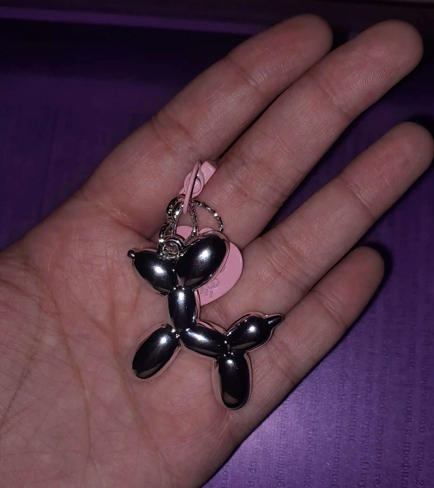 Balloon Dog breloki, "Sharli kuchukcha" breloki, kalit uchun brelok, sumka uchun brelok