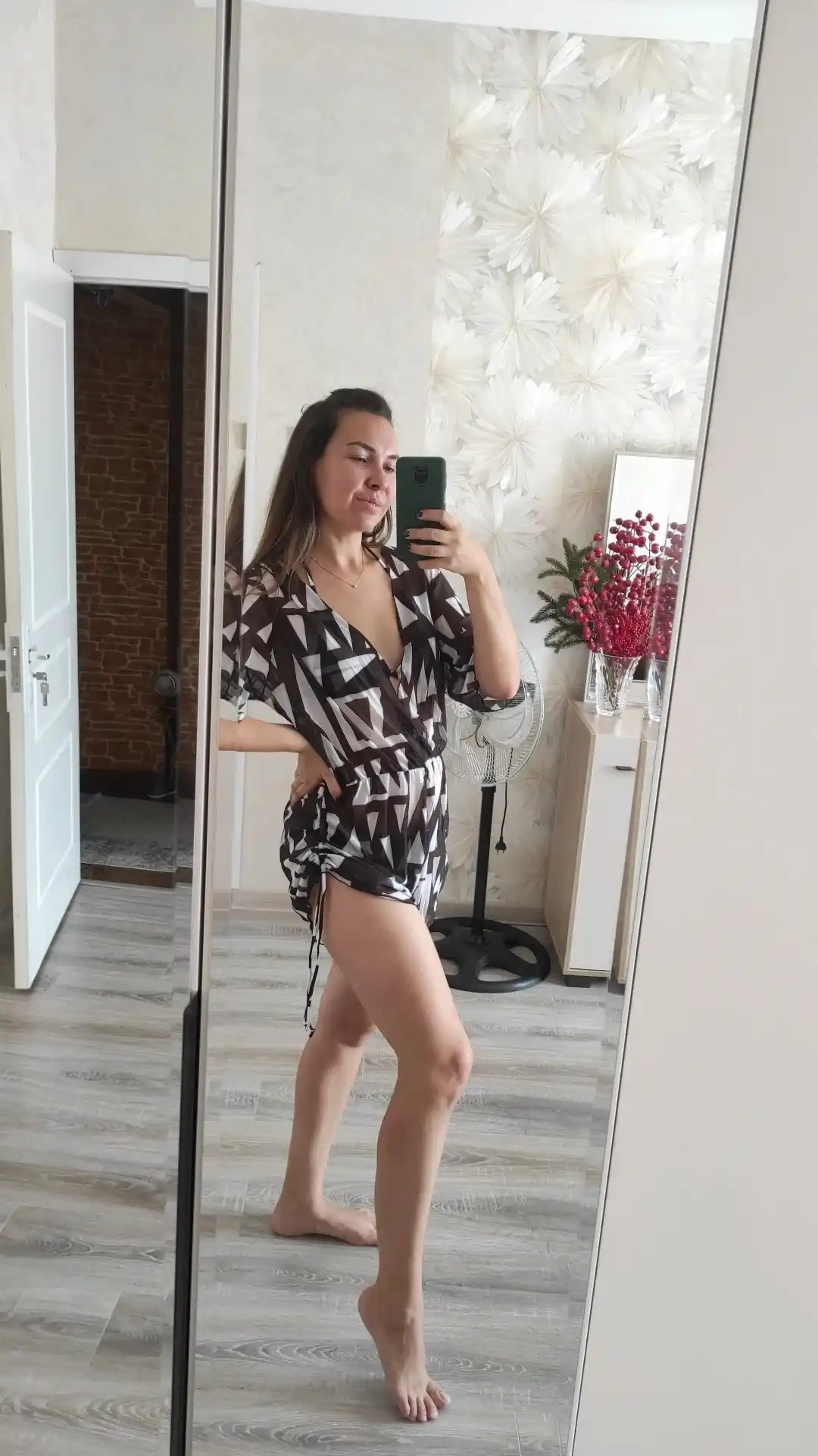 Pareo kombinezonli, ikki qismli ayollar suzish kostyumi, 3 tasi 1 da