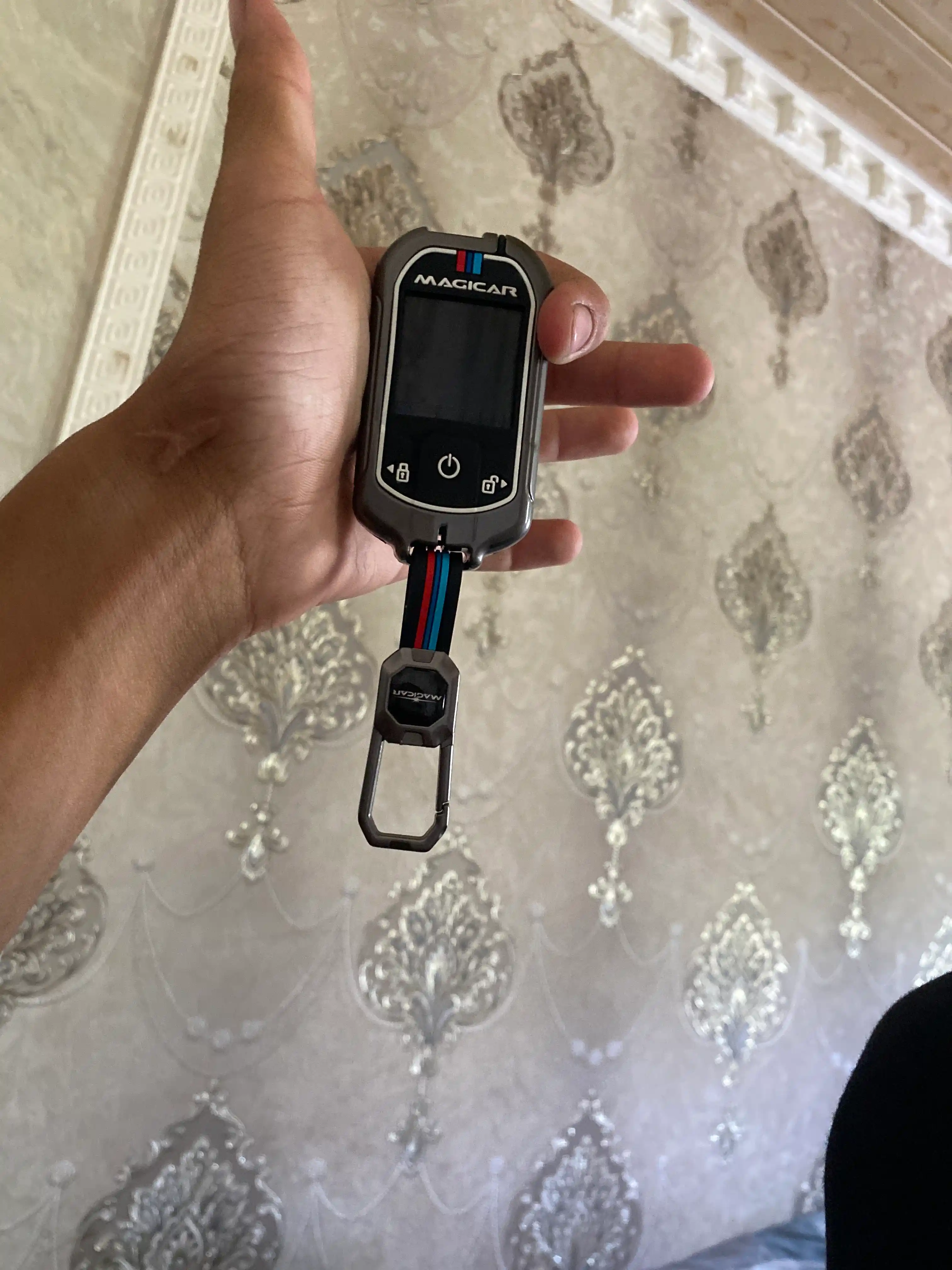 Чехол для автомобильного пульта дистанционного управления, хромированный, металлический