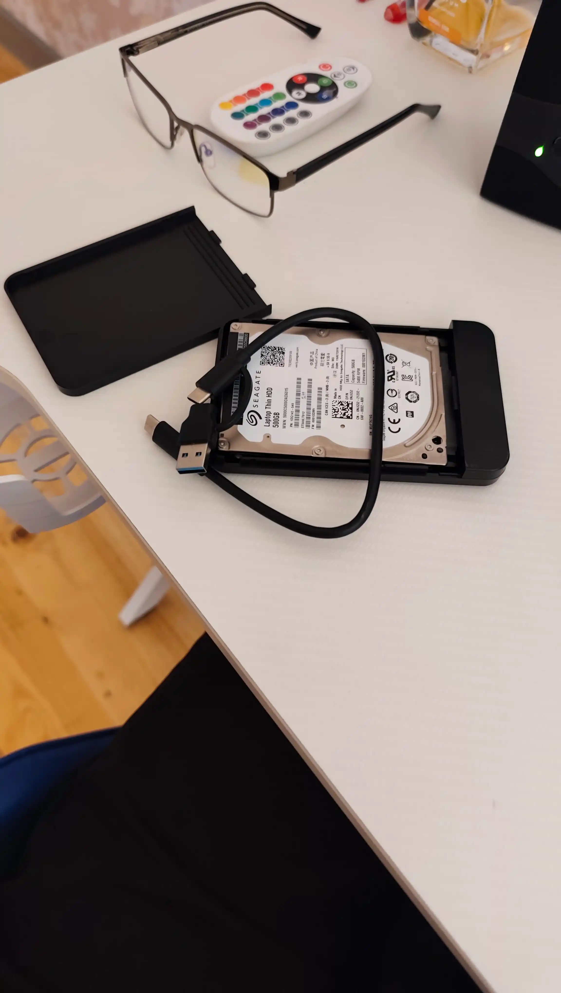 SATA HDD/SSD tashqi korpusi 2.5", 6 Gbit/s gacha bo'lgan USB 3.1 tashqi korpusi