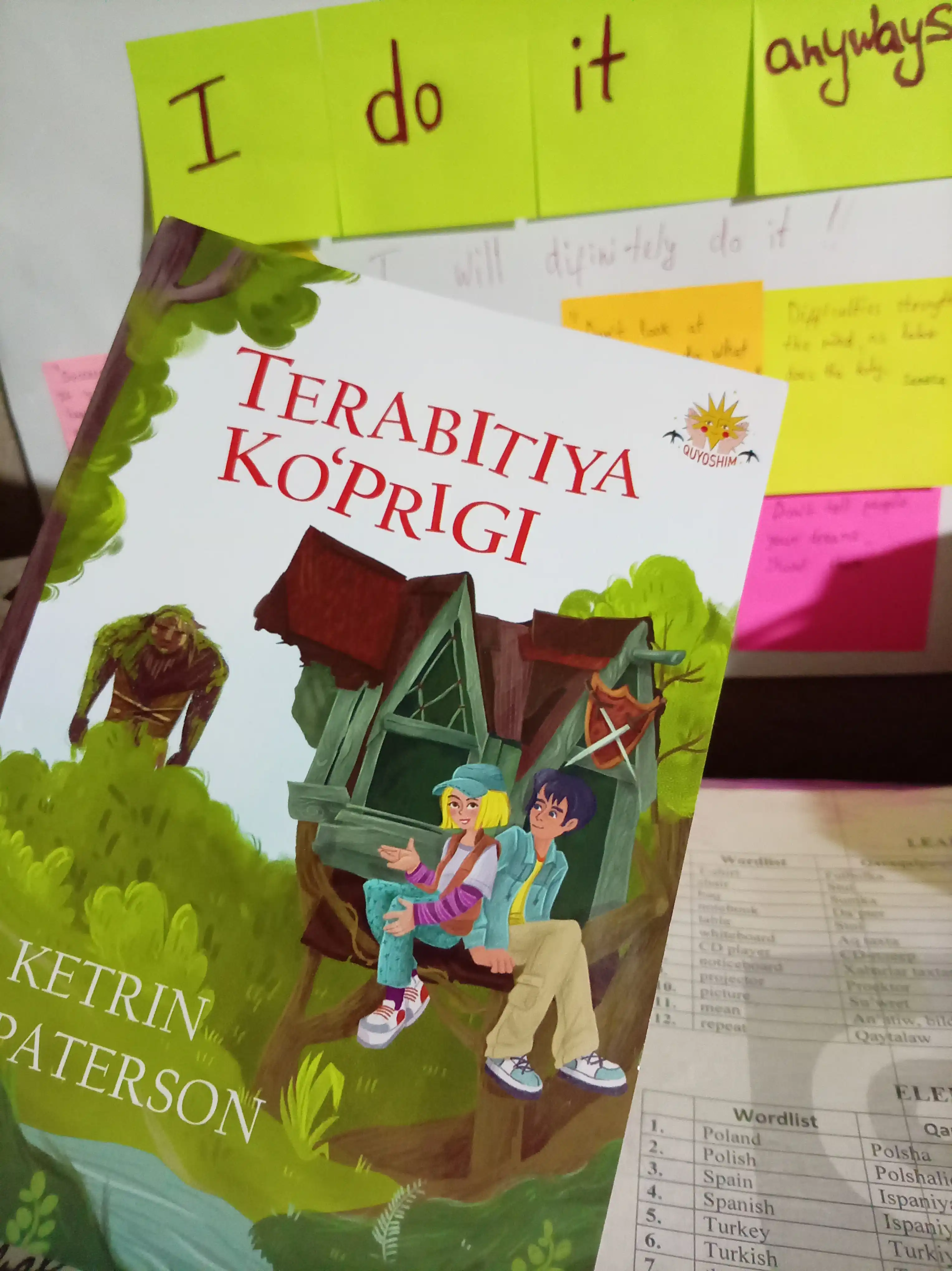 Терабития кўприги, Кетрин Патерсон, болалар адабиёти, саргузашт, Илҳом Салимов