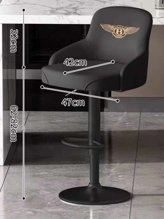 Bar stuli, oshxona stuli premium qora stul