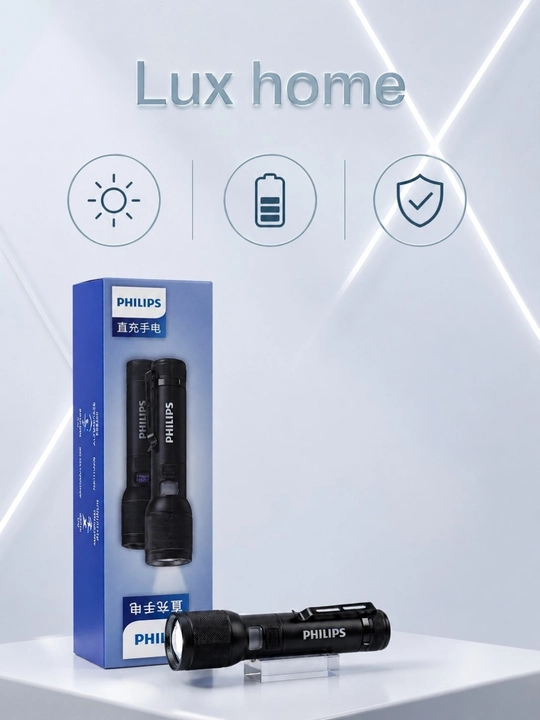 LED-фонарь Philips — зарядка от кабеля, удобен для дома, автомобиля, поездок и отдыха