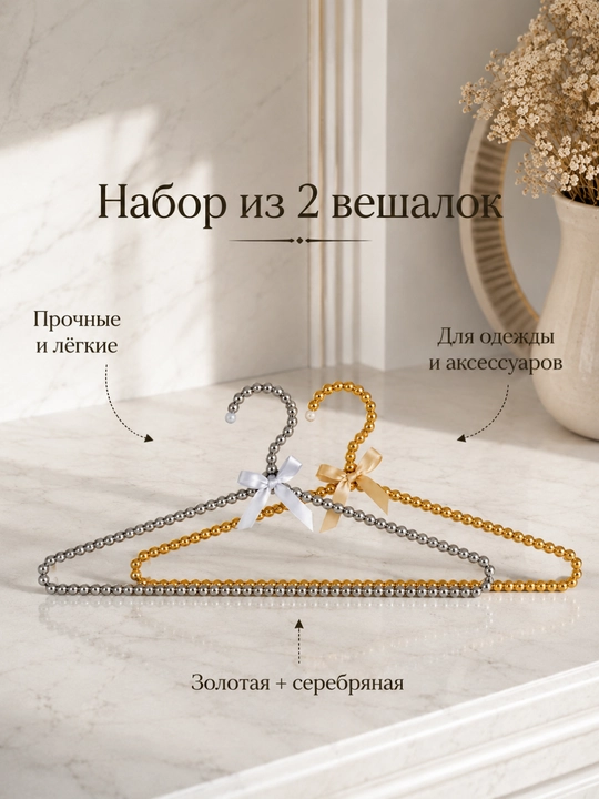 Kiyimlar uchun plastik ilgichlar to‘plami - 