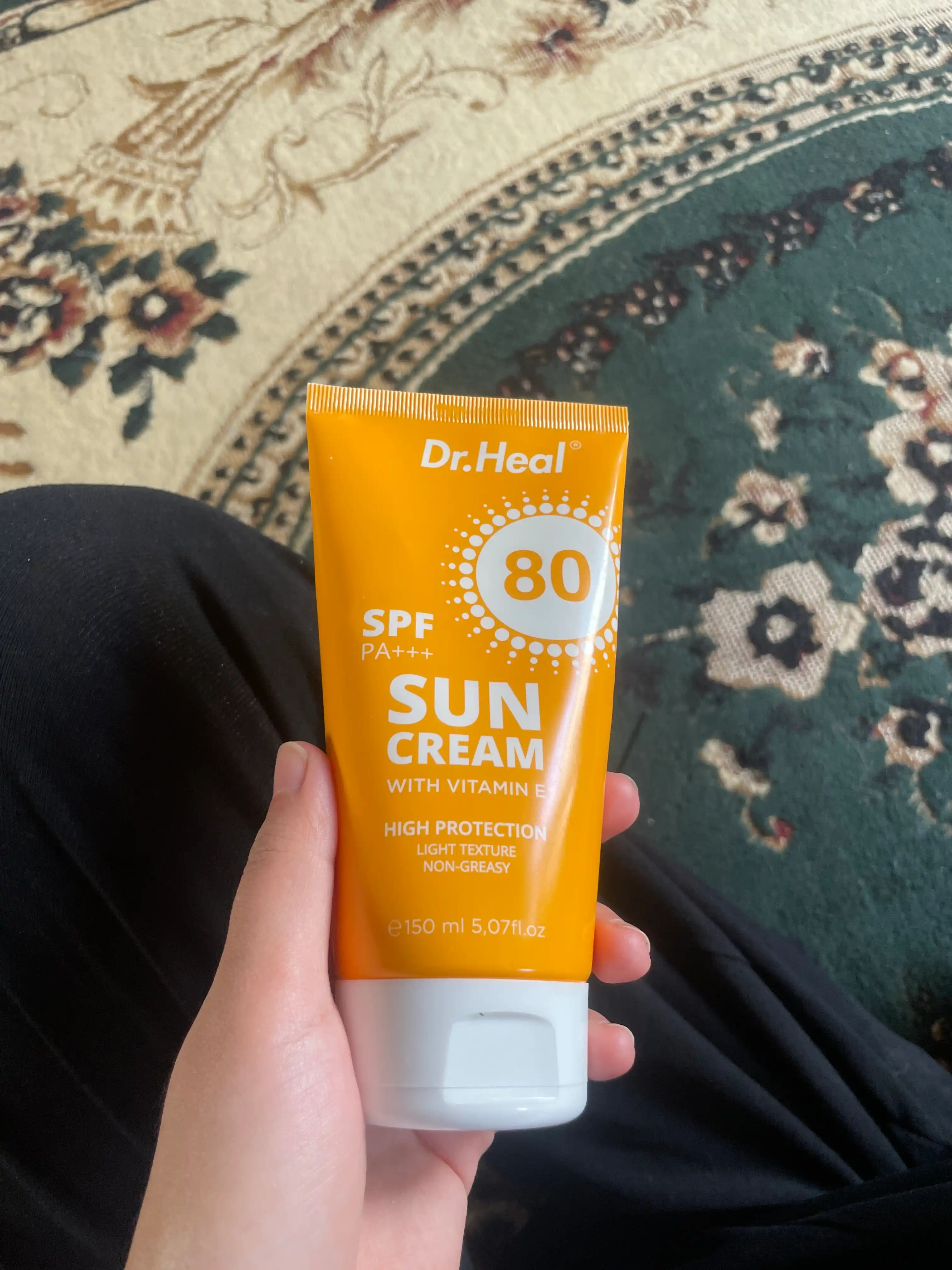 Крем солнцезащитный Dr Heal SPF 80 PA+++, кокосовое масло и витамин Е, 150 мл