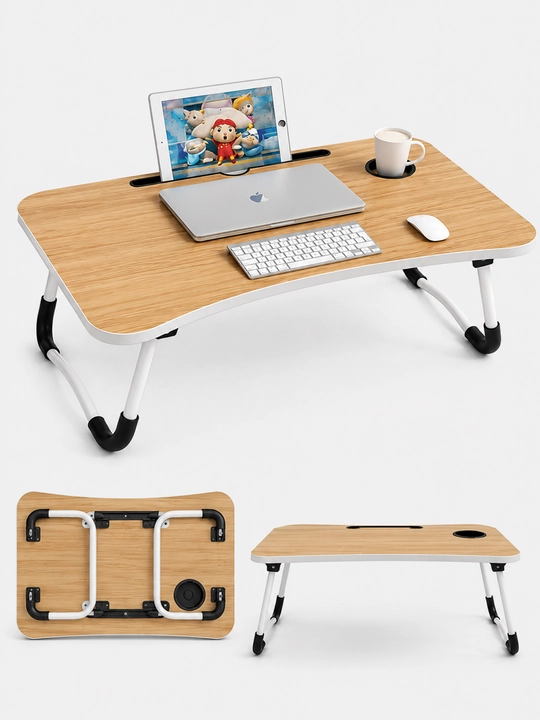 Noutbuk uchun stol, yig‘iladigan, ko‘p funksiyali, ergonomik dizaynli, uy va ofis uchun mo‘ljallangan