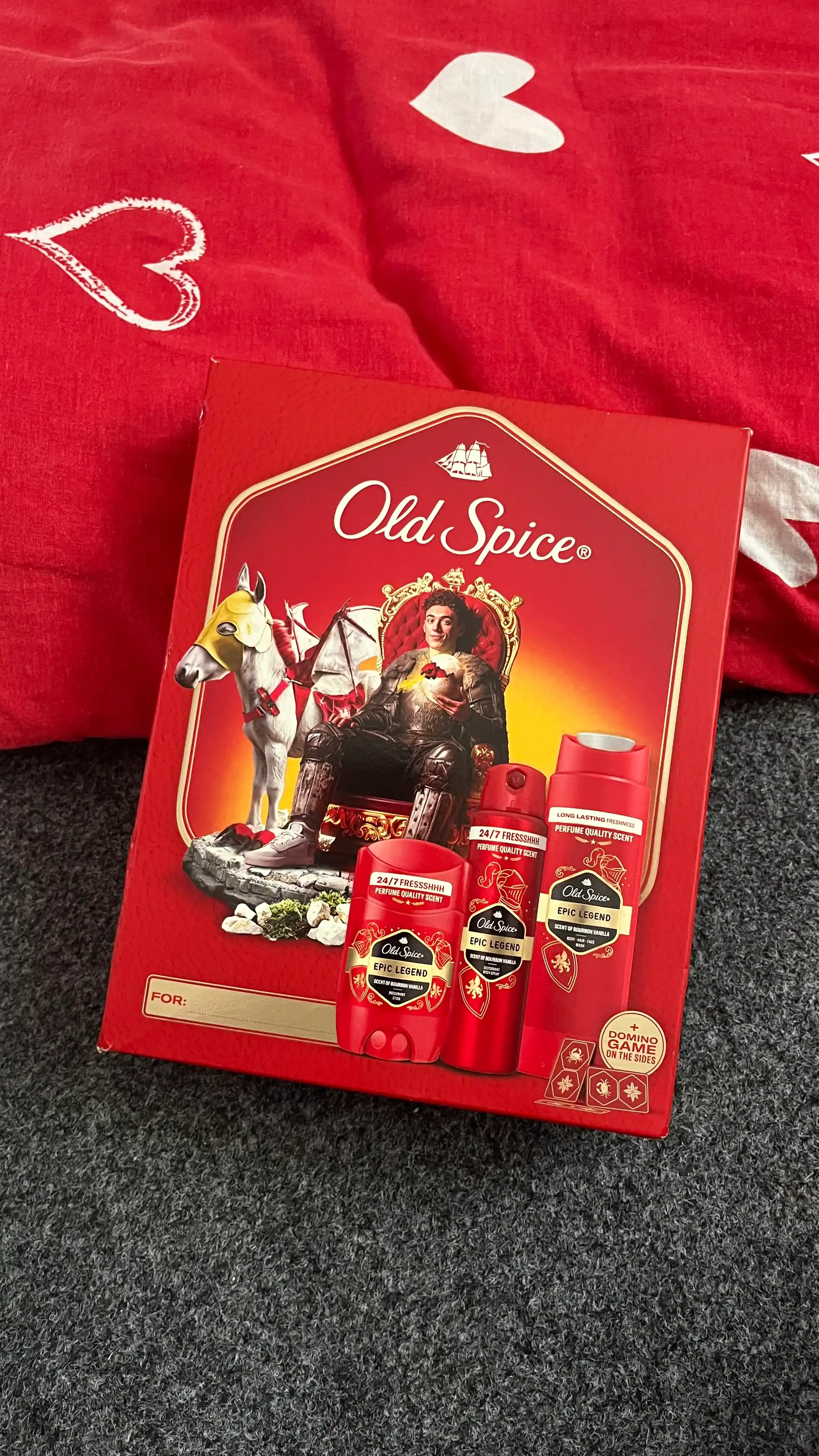 Подарочный набор Old Spice Epic Legend дезодорант стик 50мл + спрей 150мл + гель для души 250мл