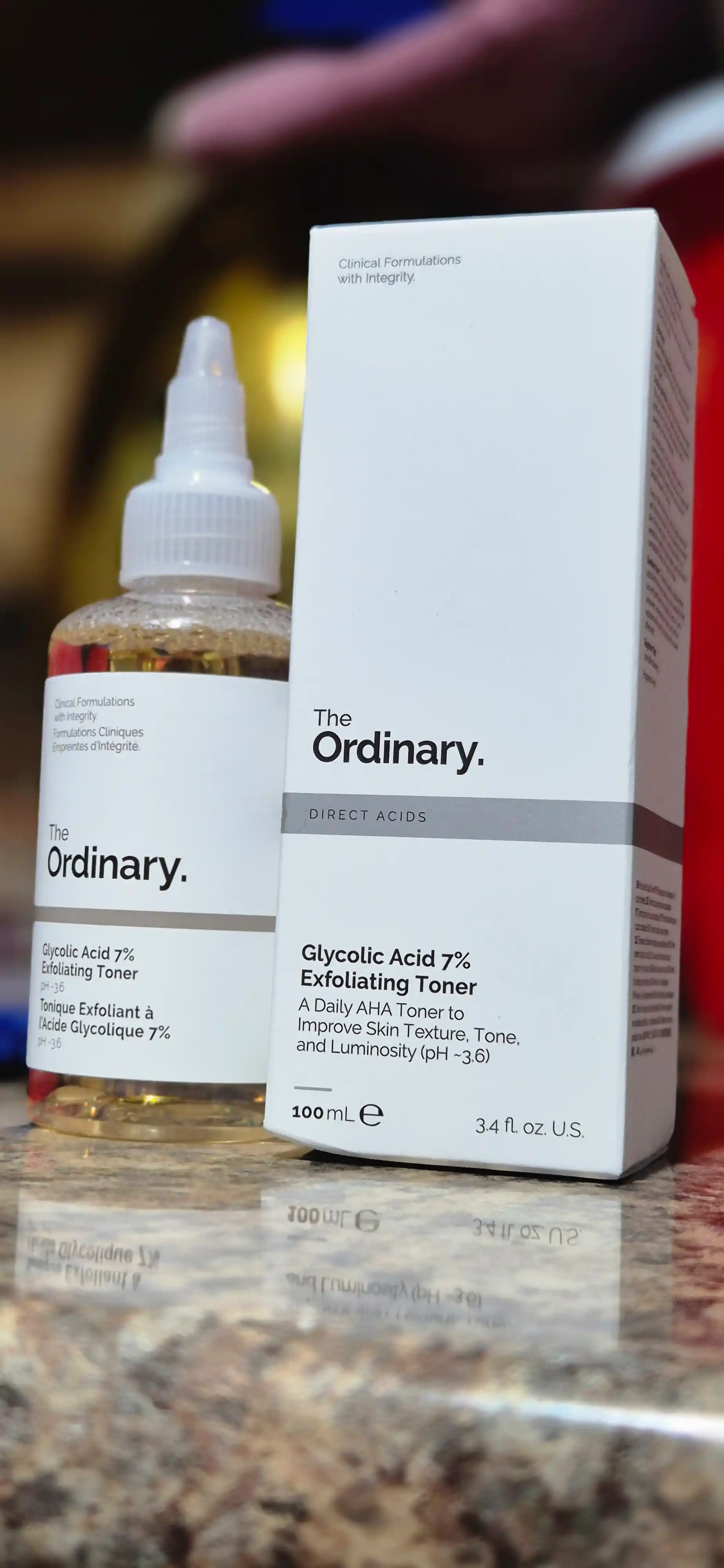 The Ordinary Glycolic Acid 7% Exfoliating Toner – glikol kislotali tonik, 100 ml