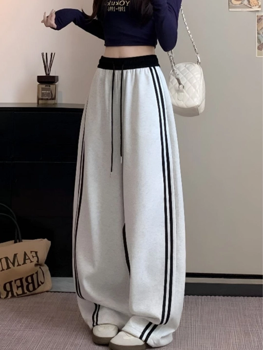 Ayollar va qizlar uchun keng sport shimlari, kundчalik Baggy Y2K joger