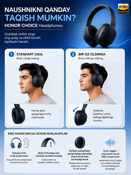 HONOR CHOICE quloqliklari