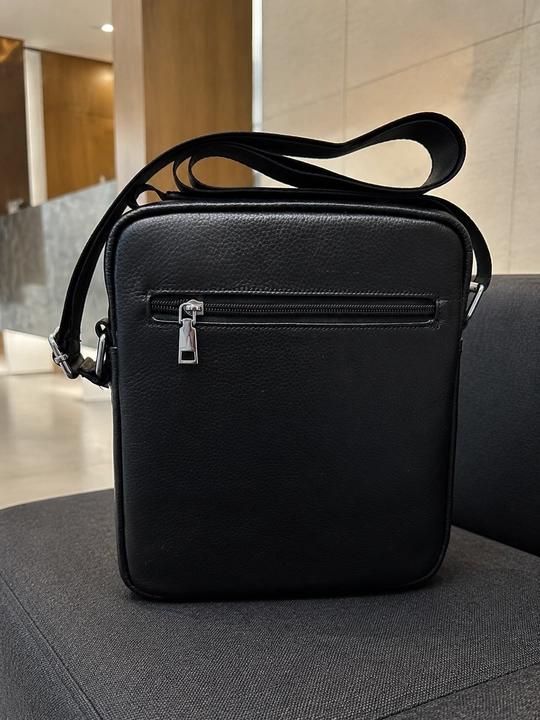 Мужская сумка через плечо из экокожи, Crossbody, 3 отделения