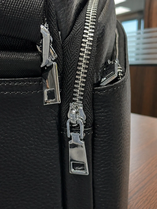 Мужская сумка через плечо из экокожи, Crossbody, 3 отделения