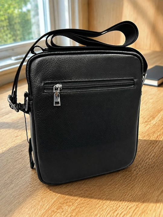 Мужская сумка через плечо из экокожи, Crossbody, 3 отделения
