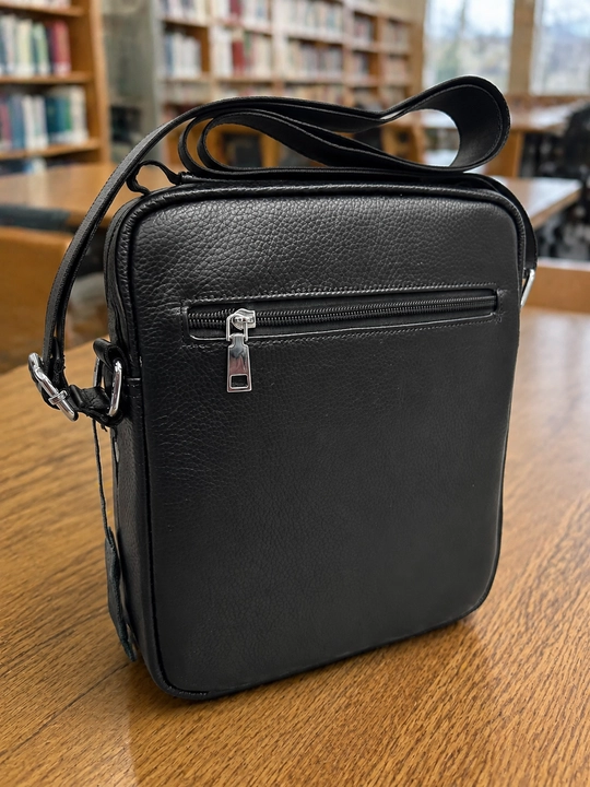 Мужская сумка через плечо из экокожи, Crossbody, 3 отделения