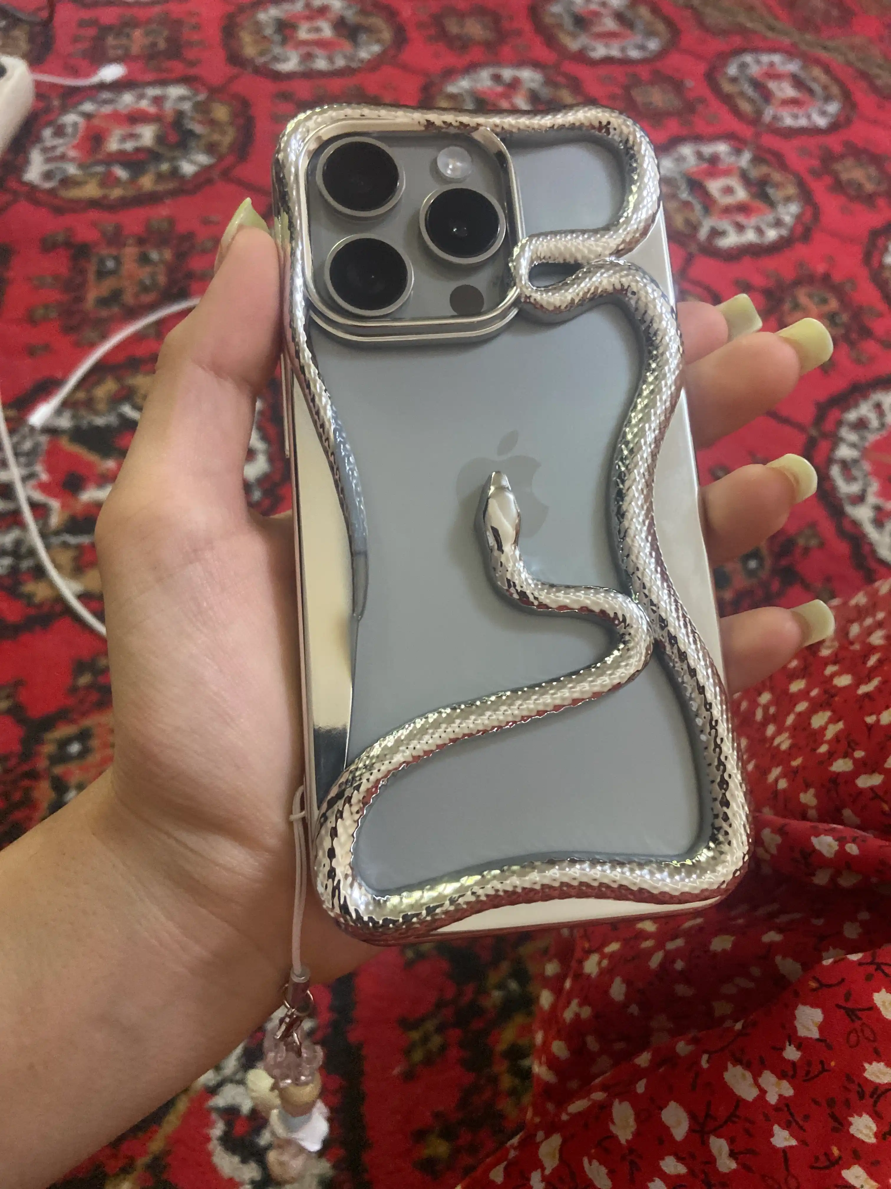 Чехол для iPhone 11, 12, 13, 14, 15, 16, 17, Pro, Pro Max, Plus Змея