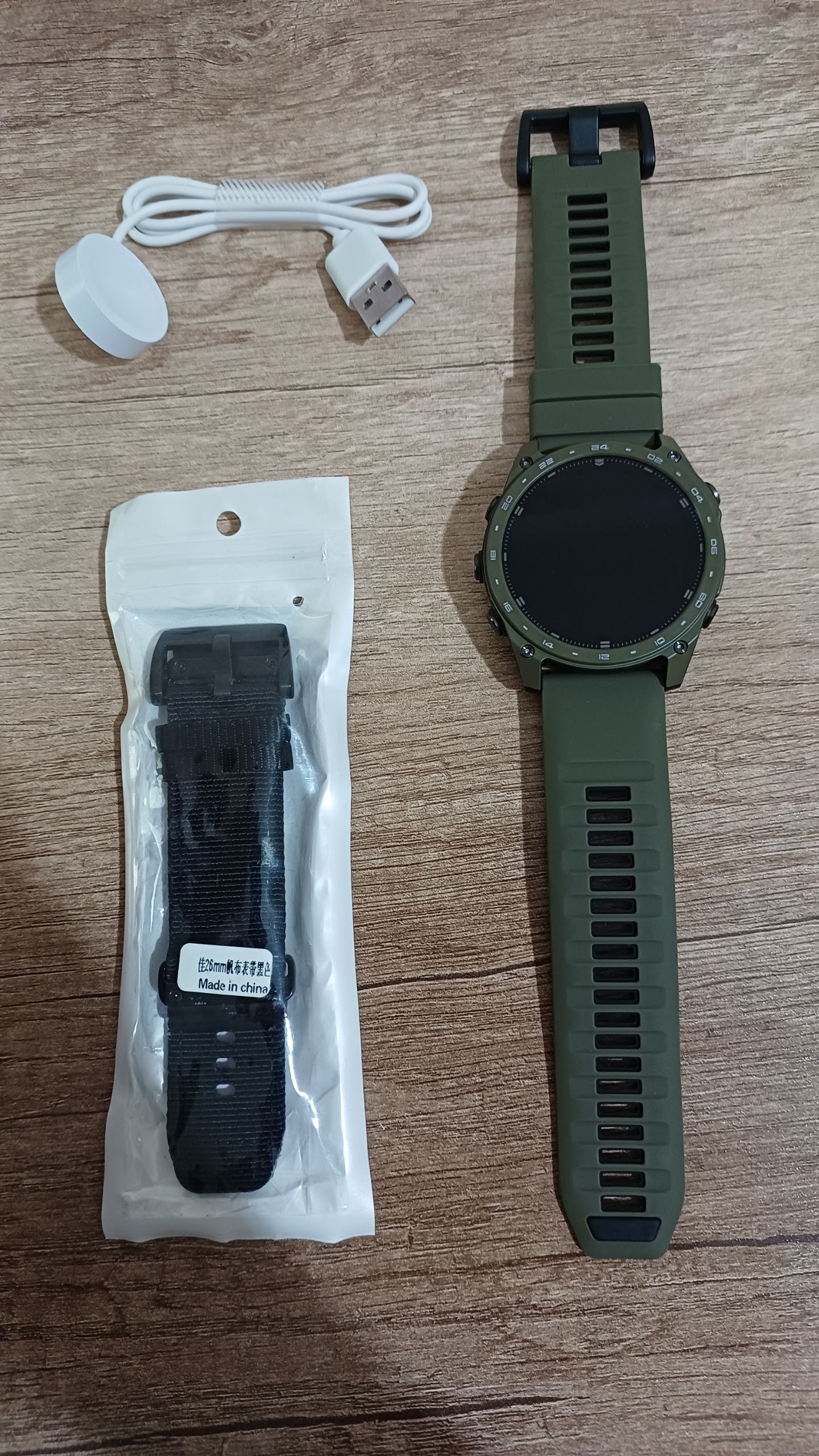 Smart Watch TACTIX 8 Green (хаки) Multisport умные часы, AMOLED, Android iOS (T8 51mm)