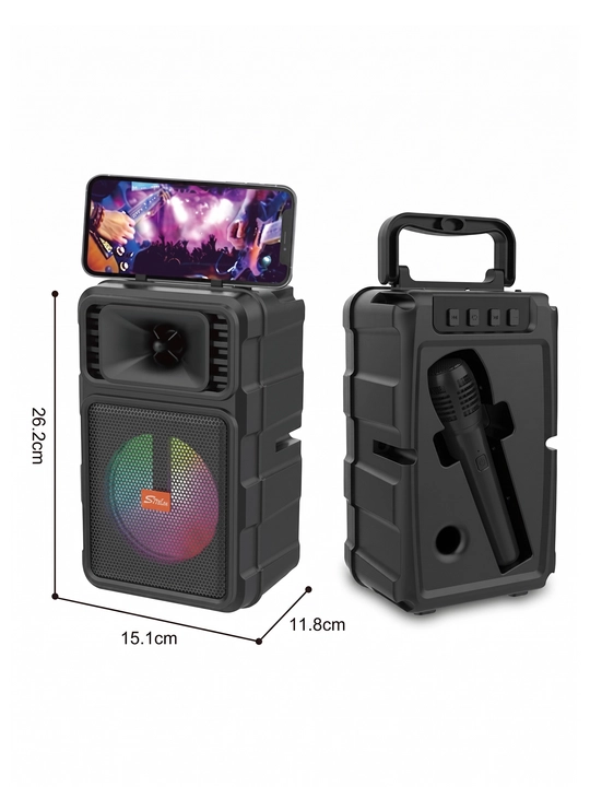 Katta simsiz kalonka, mikrofonli karaoke bluetooth kolonka, pultli portativ karnay