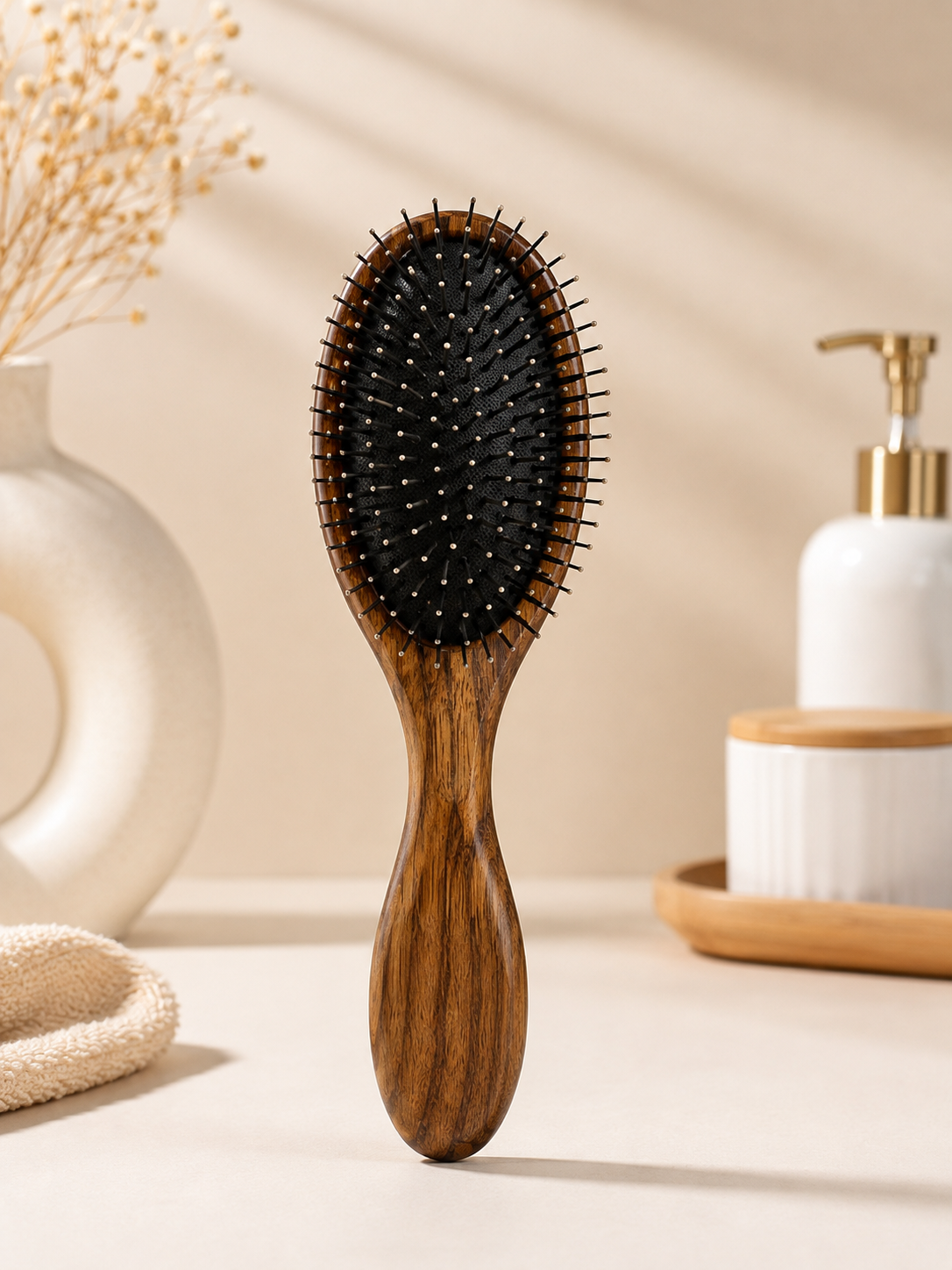 Массажная щетка для волос Sewing Life Brush, овальная расческа - 