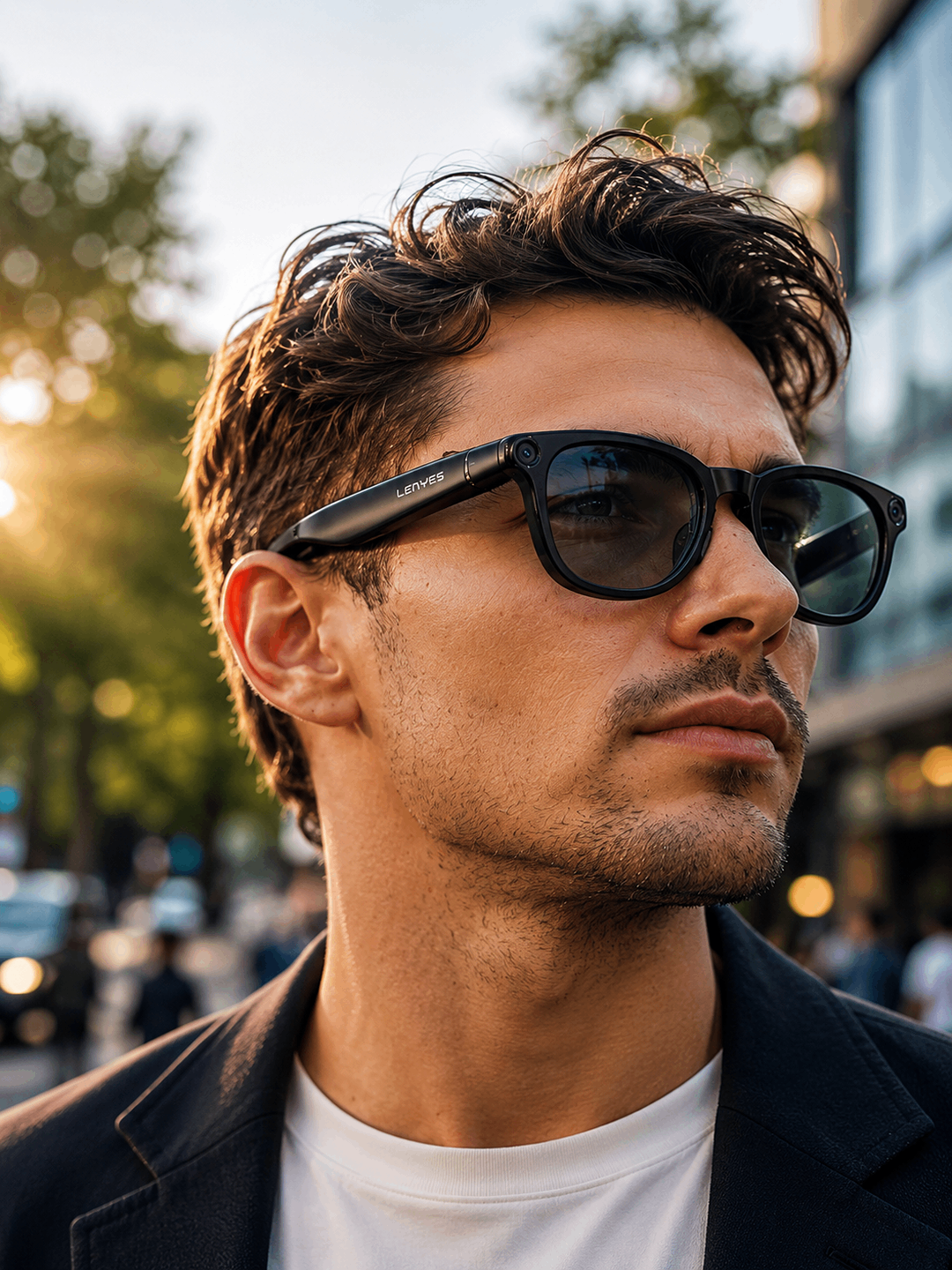 LENYES LG01 — AI funksiyali aqlli ko‘zoynak, 8 MP kamera va real vaqt tarjimasi bilan