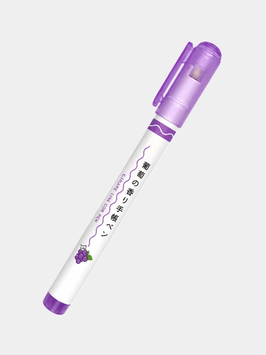Фигурный маркер-роллер Grape Line Color Pen — это необычная декоративная ручка-штамп