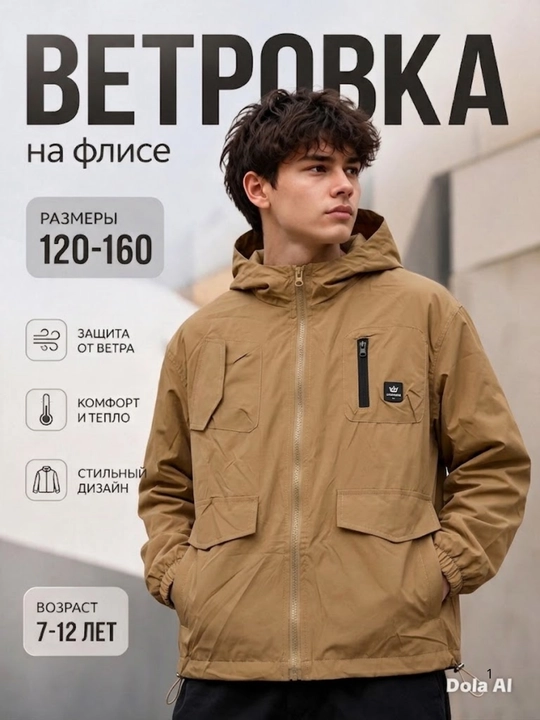 Школьная ветровка-бомбер унисекс для детей, демисезонная куртка в школу, 7–12 лет