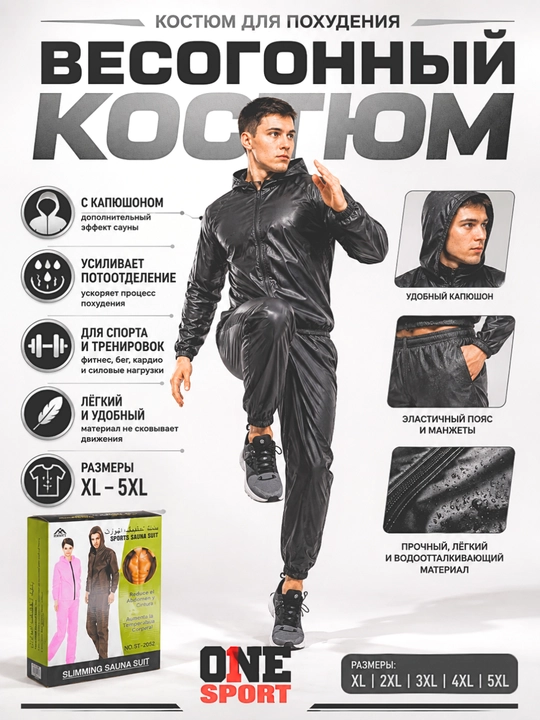 «Slimming Sauna Suit» — это спортивная одежда с эффектом сауны для похудения