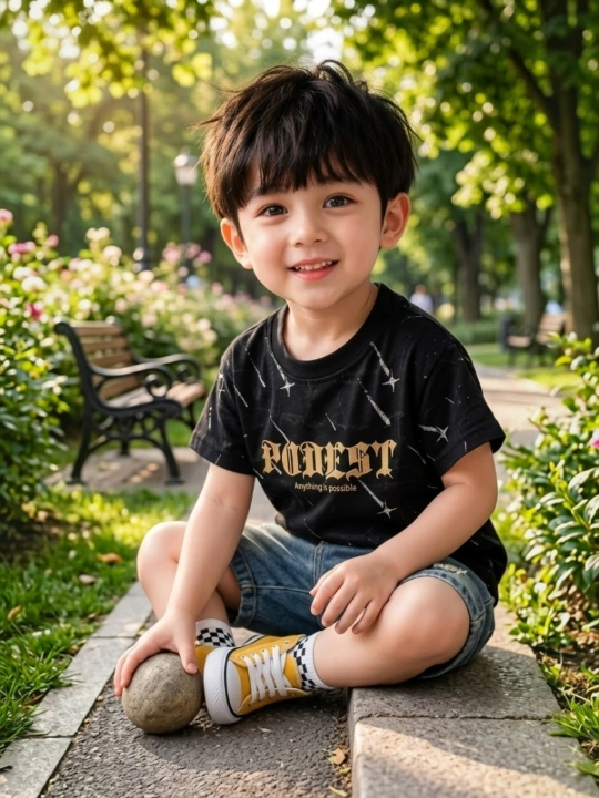 Dvoyka, bolalar kiyimi, o‘g‘il bolalar kostyumii kiyim, futbolka, shortik, to‘plam