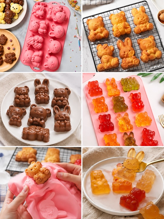 Силиконовая форма для выпечки, заморозки, шоколада и мармелада