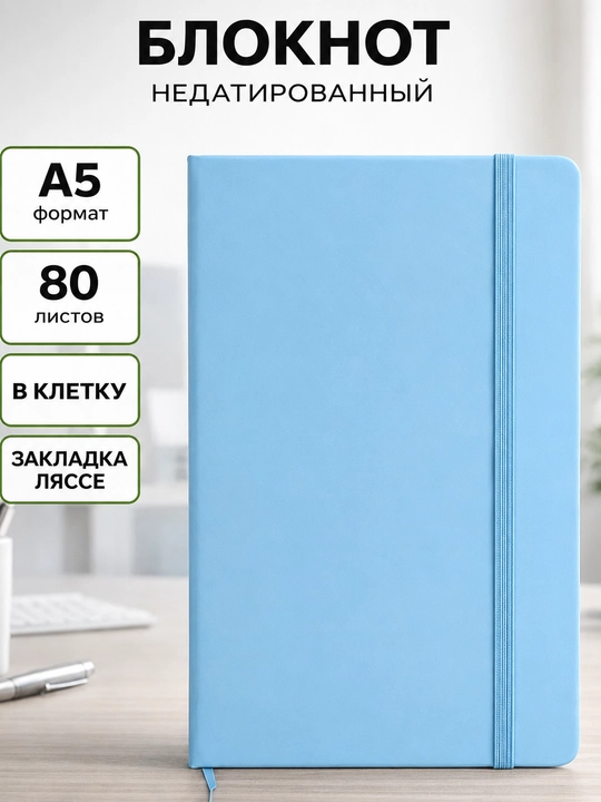 Katakli bloknot A5 erkaklar uchun, 80 listli, 203 mm * 155 mm, ayollar uchun - 