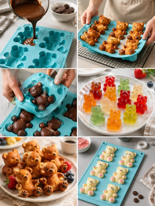 Силиконовая форма для выпечки, заморозки, шоколада и мармелада