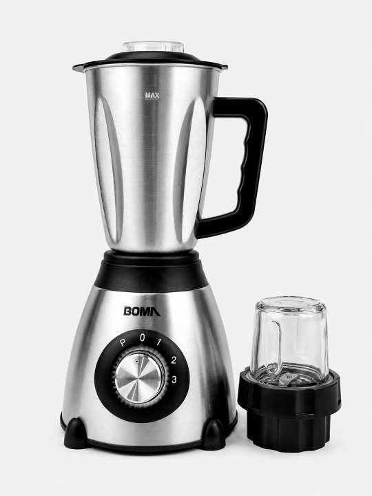 Blender statsionar BOMA 2 in 1, blender+kofemolka, 800Vt, hajmi 1.5 L (BM-Y66AA/BM-806)