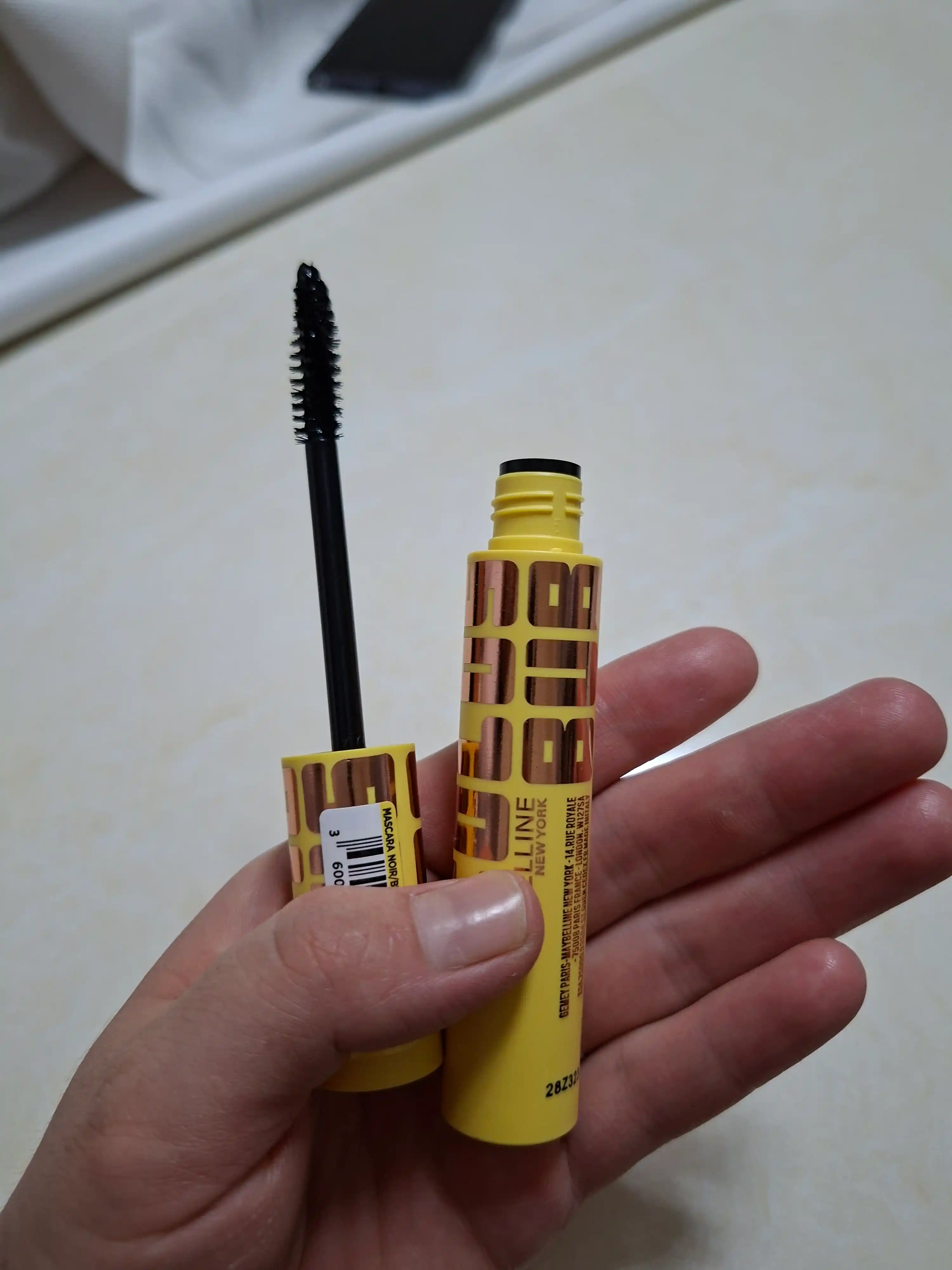 Тушь для ресниц, удлинение, объем, черная, Maybelline Colossal Bubble, 10мл