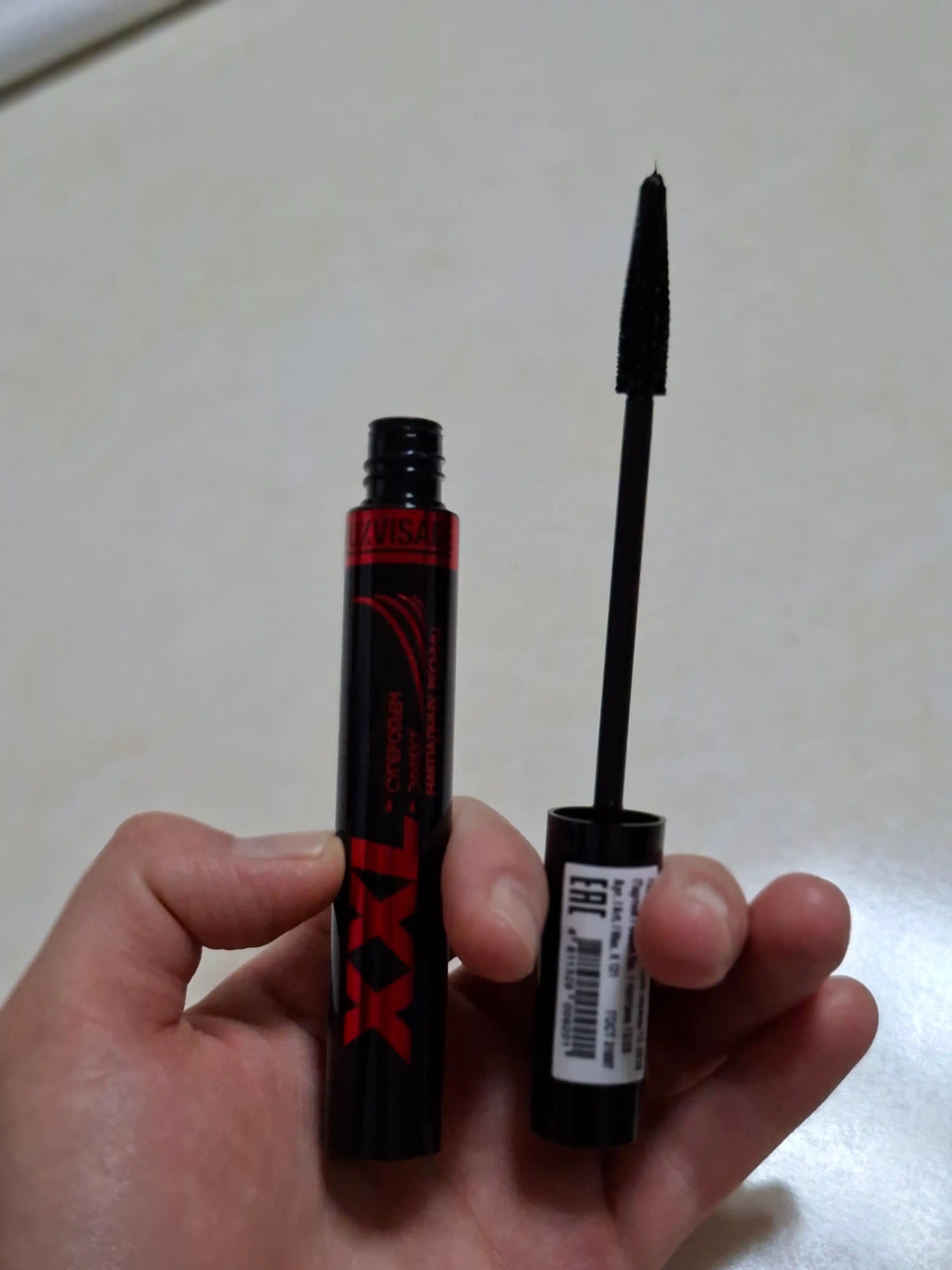 Тушь для ресниц Luxvisage xxl , удлинение, объем, черная, 7.2 мл