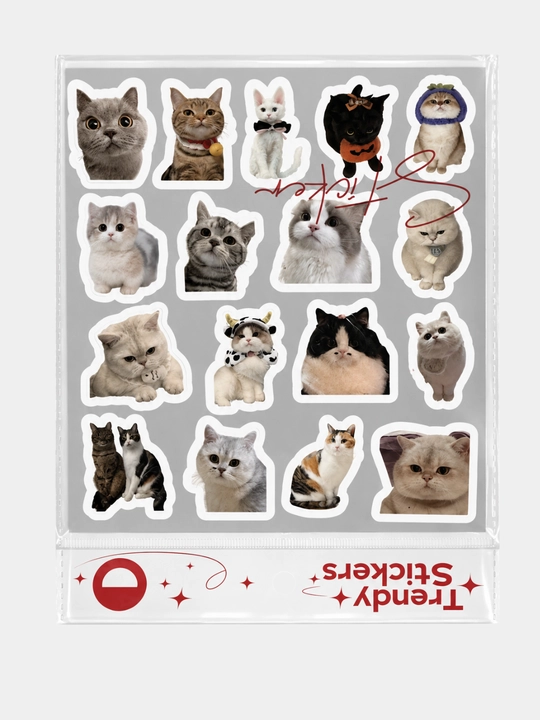 Trendy Stickers estetik stikerlar to‘plami, to‘plamda 40 dan ortiq stiker mavjud - 