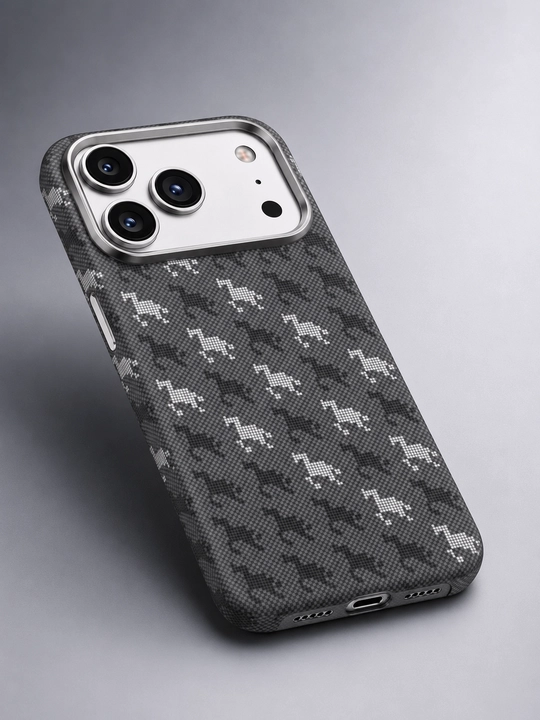 Чехол Luxo Karbon с волнистым морским декором для iPhone 11–17 Pro, Pro Max, Air