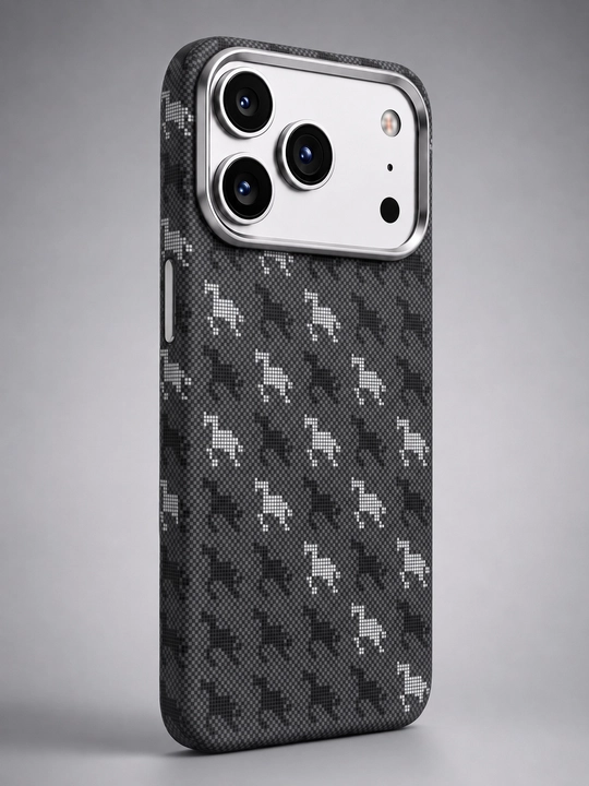 Чехол Luxo Karbon с волнистым морским декором для iPhone 11–17 Pro, Pro Max, Air