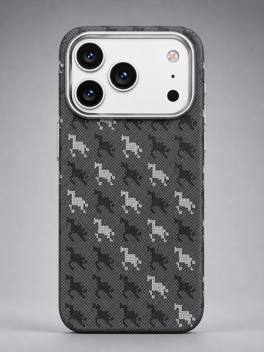 Чехол Luxo Karbon с волнистым морским декором для iPhone 11–17 Pro, Pro Max, Air