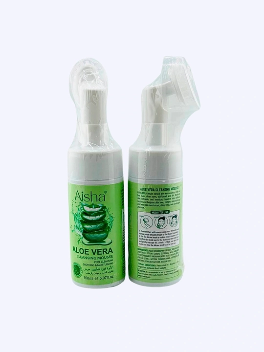 Yuz uchun Aisha ko'pik, 150 ml — barcha turdagi teri uchun mos - 