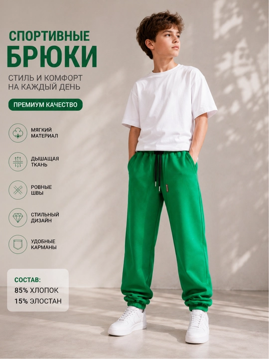 Спортивные и повседневные брюки для подростков