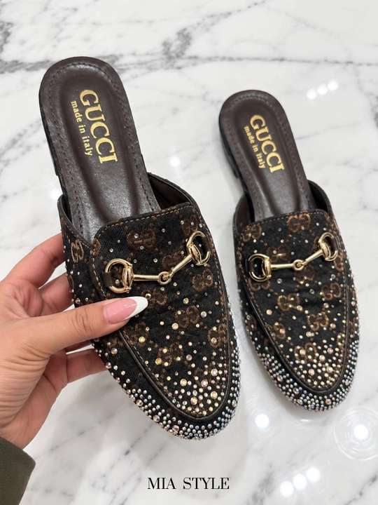Gucci ayollar kuzgi myuli tosh bezakli Turkiya, razmerga razmer, oq qutida