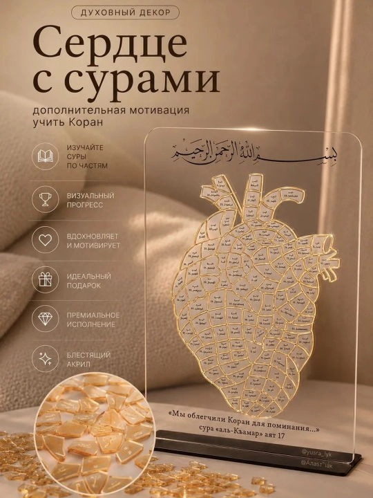 Коран в моём сердце — пазл для заучивания сур